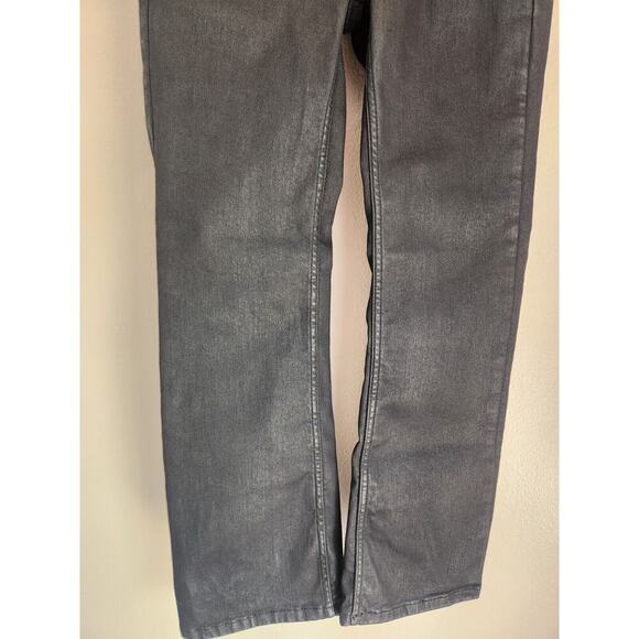 NWT Anthropologie Pilcro The Yaya Coated Crop Flare Jeans Size 25 Black #8C410 - Picture 5 of 12